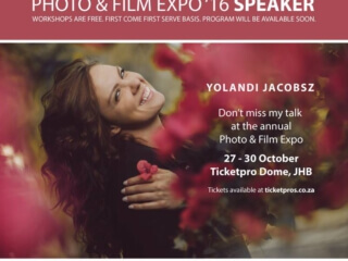 <img src="photofilm2016" alt="Photo &amp; Film Expo - a creative talk by Yolandi Jacobsz">