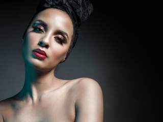 An example of beauty work done for the portfolios of makeup artists, shot by Loci Photography