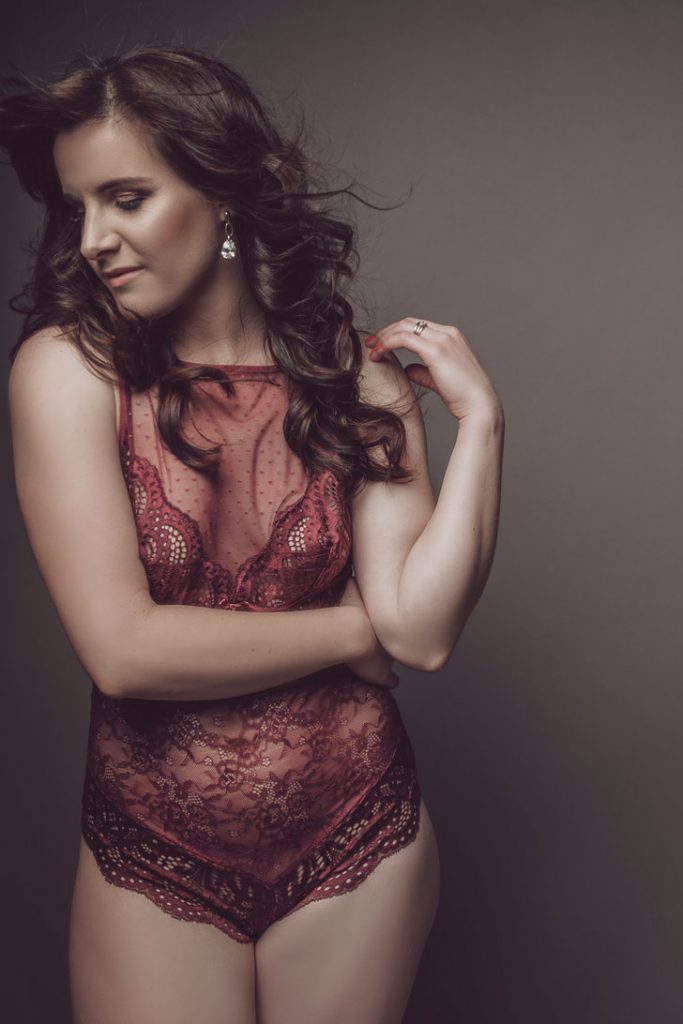 An example of boudoir photography done beautifully and professionally in studio, by Loci Photography
