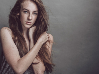 An example of young, new models doing their first portfolios shoots in studio, by Loci Photography