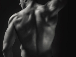 An example of gorgeous black and white photography, of professional fitness shoots done in studio, by Loci Photography