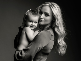 Modern baby portraits done in studio by Loci Photography.