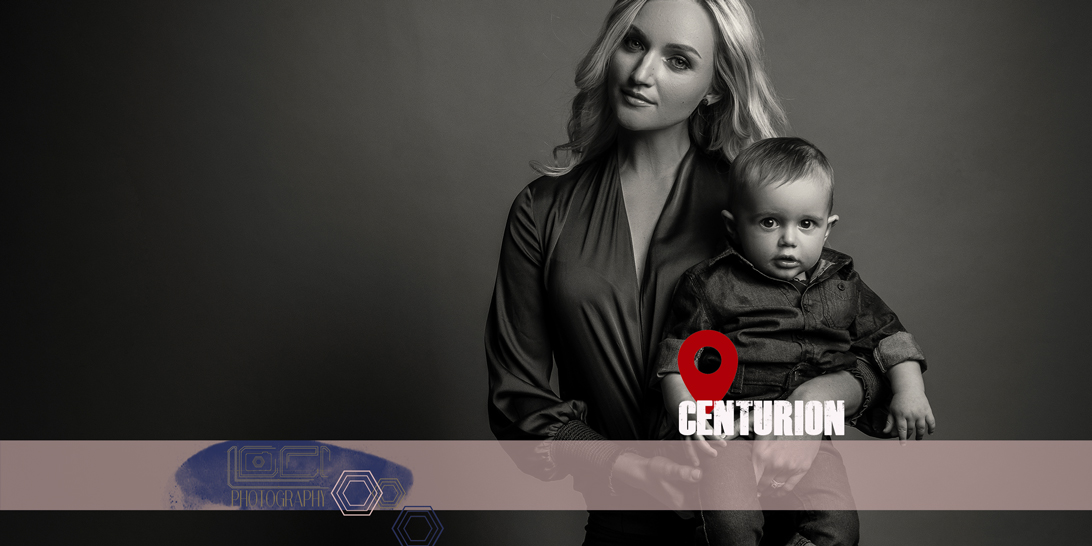 Moody, modern family portraits in studio by Loci Photography