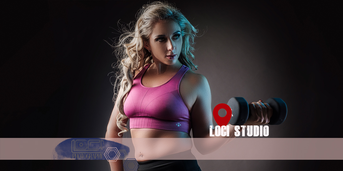 Shooting fitness in studio, with Loci Photography in Pretoria