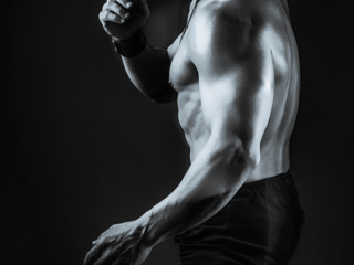 Quality black and white fitness images done in studio by Loci Photography