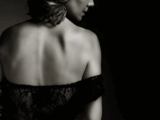 A pretty back shot taken during a boudoir shoot by Loci Photography.