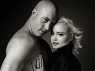 Couple boudoir image done in studio by Loci Photography in Pretoria.