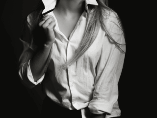 Black and white portfolio portraits by Loci Photography.