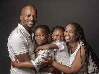 Families shot during sessions in studio in Pretoria by Loci Photography