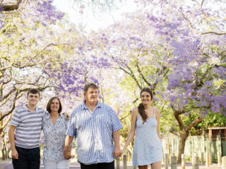 Pretty Jacaranda family sessions in Pretoria photographed by Loci Photography