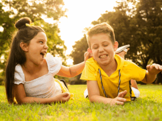 Stunning sunsets and siblings by Loci Photography.