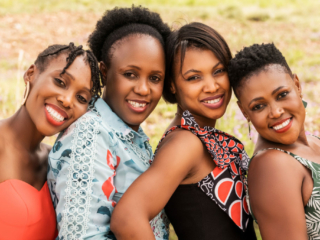 Image of smiling sisters during a family photoshoot in Hartbeespoort by Loci Photography