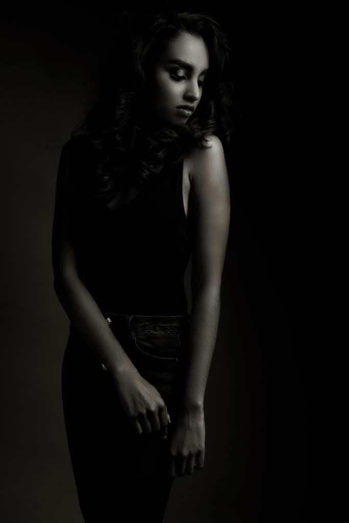 Moody and darker image taken during professional portfolio shoots done for agencies at the Loci Photography studio in Pretoria