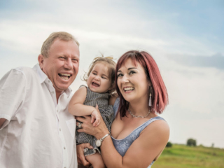 Image of grandparents playing with baby during family photography done on location in Kempton Park by Pretoria photographer Yolandi Jacobsz of Loci Photography