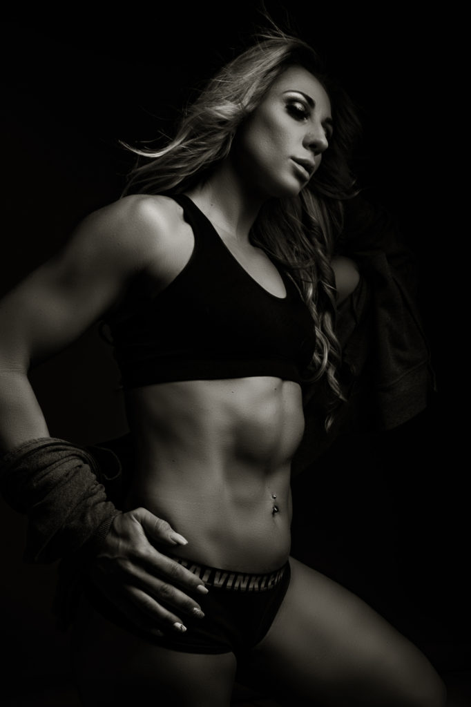 Black and White Image of Professional Pretoria Fitness Shoots done in Studio by Loci Photography