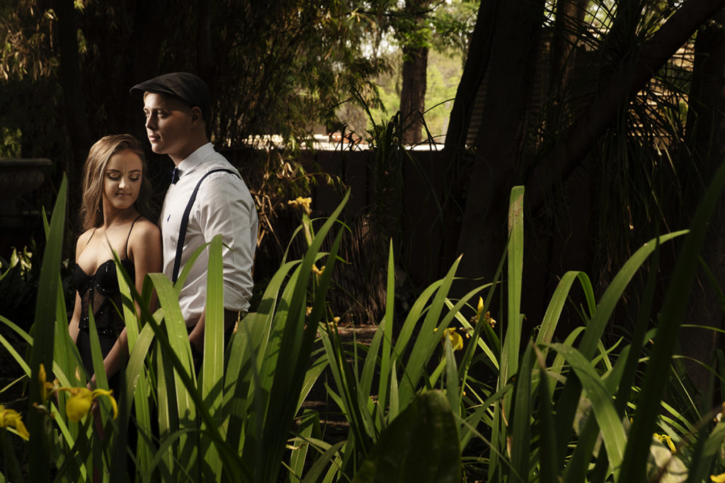 Image of couple on location during their matric dance photoshoot by Loci Photography