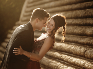 Couple moments during sunset matric dance sessions in Pretoria photographed by Loci Photography.