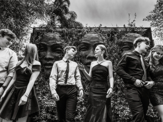 Fun groups during matric dance photoshoots photographed by Loci Photography.