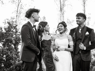 Groups having a laugh during matric dance sessions in Johannesburg photographed by Loci Photography.