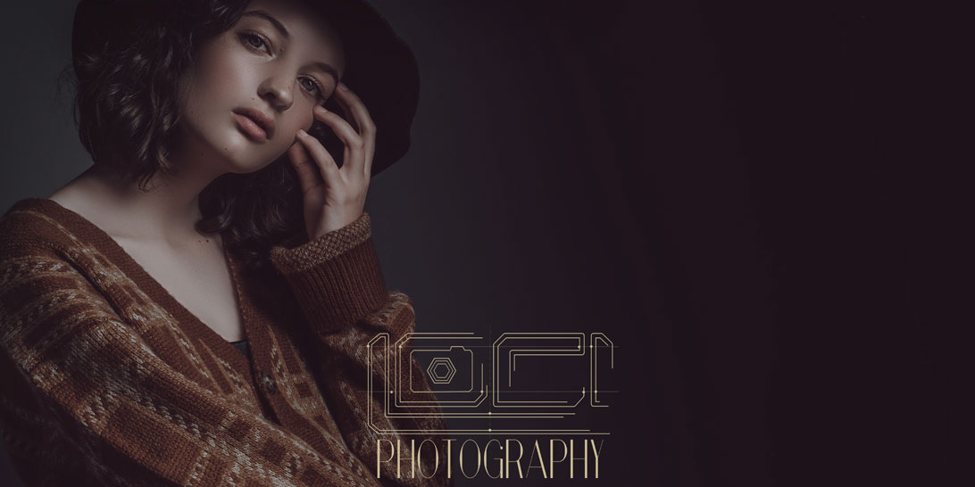 Doing modern portfolio shoots in studio for aspiring models by Loci Photography.