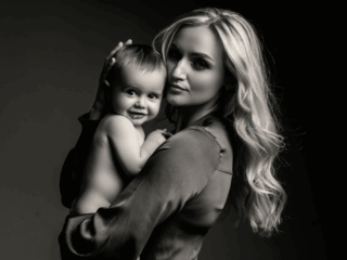 Stunning mommy and baby images done in studio by Loci Photography.