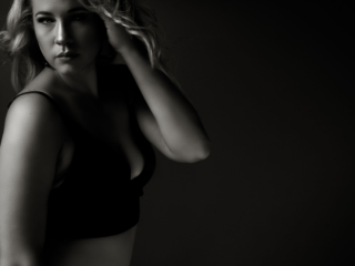Moody boudoir photography by Loci Photography image of a studio boudoir shoot