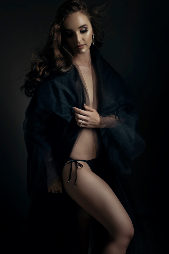 Stunning handmade black tulle coat by The Nicolassi Brand for Loci photography's shoots on blogpost