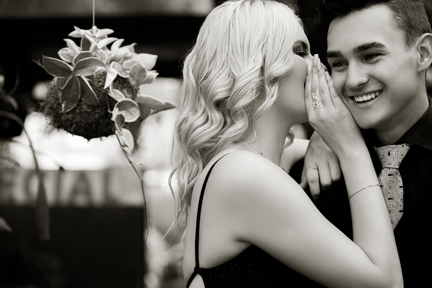 Image of young couple laughing during a matric dance photoshoot on location in Pretoria by Loci Photography