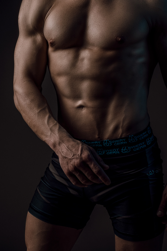 Example of professional fitness photography done in studio by Loci Photography