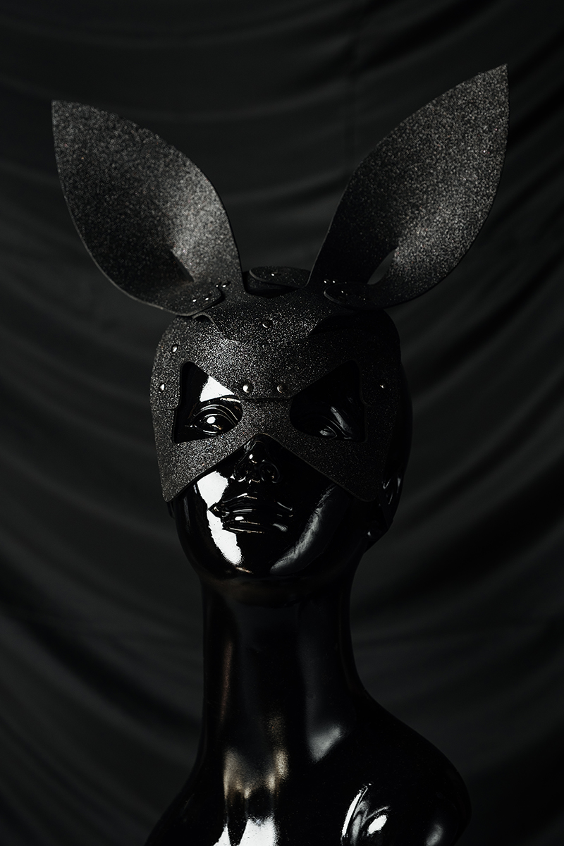 BLACK BUNNY MASK