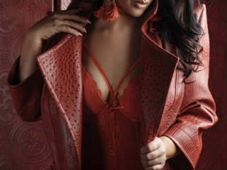 Stunning bold and red inspiration for impactful boudoir shoots by Loci Photography using its in-house styling range called The Nicolassi Brand