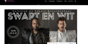 Blog header image for the advertising of the show Refentse Morake and Schalk Bezuidenhout is doing together, photographed by Loci Photography in studio.